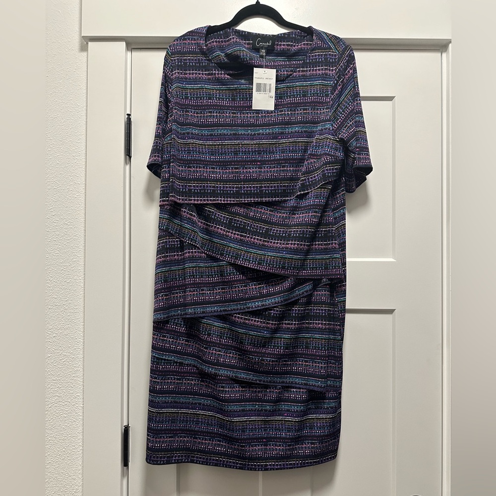 Scalloped dress with tags